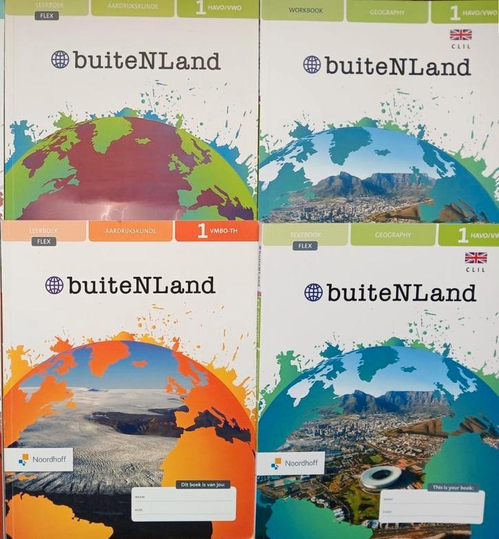BuiteNLand 4e editie 1 VMBO/HAVO-VWO (FLEX) Leer/Werkboeken, Boeken, Schoolboeken, Zo goed als nieuw, Aardrijkskunde, VWO, Ophalen of Verzenden