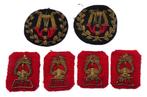 Uniform emblemen  Pet en revers van PTT Muziek, Verzamelen, Militaria | Algemeen, Verzenden, Overige soorten, Nederland, Embleem of Badge