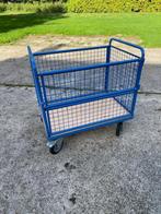 nette transport/opslag wagen met aan 4 zijde gaaspanelen, 100 liter of meer, Ophalen, Zo goed als nieuw, Steekwagen