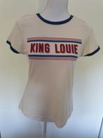 King Louie crème, beige kleurig T-shirt met tekst maat M., Maat 38/40 (M), Beige, Ophalen of Verzenden, Zo goed als nieuw