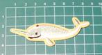 Narwal strijkembleem NIEUW Grootte 8 cm x 3 cm , Hobby en Vrije tijd, Nieuw, T, Ophalen of Verzenden, H