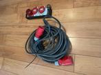 Krachtstroom kabel + splitter, Doe-het-zelf en Verbouw, Elektra en Kabels, Kabel of Snoer, Zo goed als nieuw, Ophalen