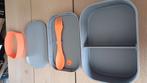 Lunchtrommel met vork/lepel en vakindeling van Royalvkb, Huis en Inrichting, Keuken | Servies, Overige materialen, Overige typen