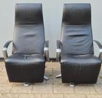 2 x Jori Brainbuilder Relaxfauteuil Zwart leer medi monomove, Huis en Inrichting, Fauteuils, Ophalen, Design, 75 tot 100 cm, Zo goed als nieuw