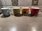 Set van 4 leuke Douwe Egberts mokken, Ophalen of Verzenden, Zo goed als nieuw, Overige stijlen, Kop(pen) en/of Schotel(s)
