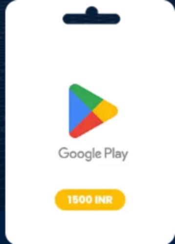 Google Play Gift Card – India (INR 1500) – Direct Levering beschikbaar voor biedingen