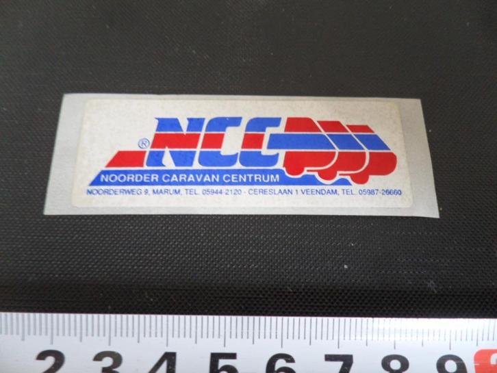 sticker Marum Veendam NCC Noorder Caravan Centrum, Verzamelen, Stickers, Zo goed als nieuw, Bedrijf of Vereniging, Ophalen