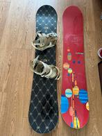 Burton flow 143 en k2 the mix 148 Burton binding, Sport en Fitness, Snowboarden, Gebruikt, Ophalen, Bindingen