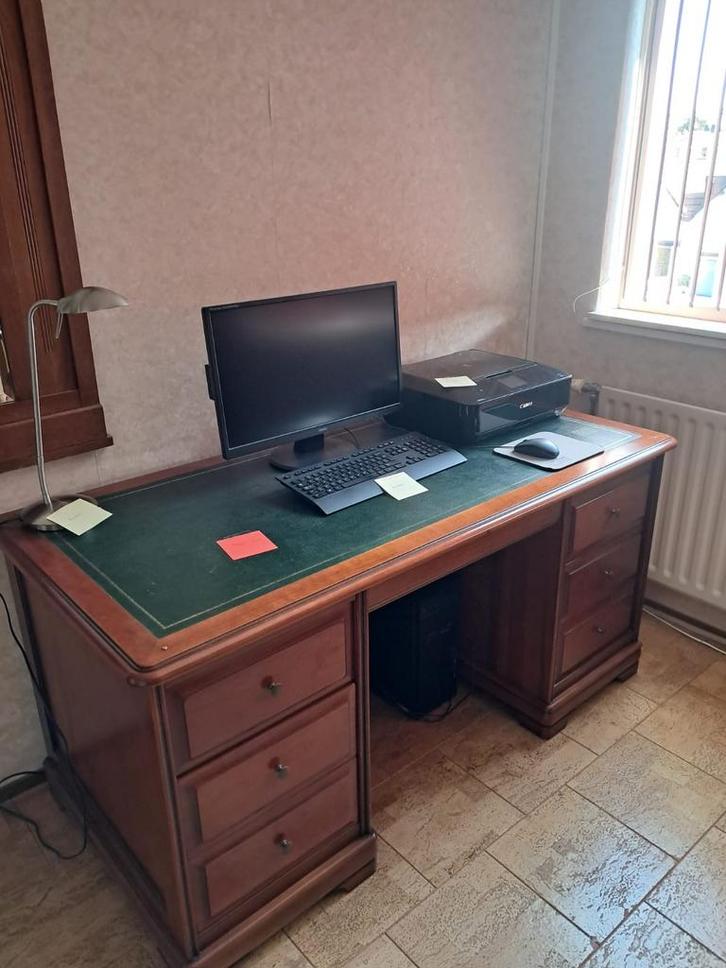 Klassiek kersenhout Bureau bxhxd 155x75x75, Huis en Inrichting, Bureaus, Gebruikt, Bureau, Ophalen
