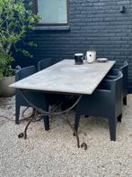 Tuintafel belgisch hardsteen, Tuin en Terras, Tuintafels, Ophalen, Gebruikt, Rechthoekig, Overige materialen