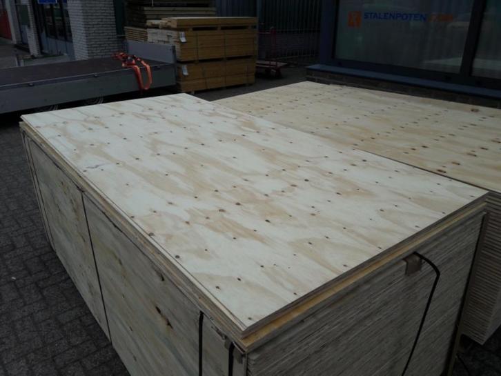 Nieuwe 18 mm underlayment platen 122x244, mes groef, Doe-het-zelf en Verbouw, Platen en Panelen, Nieuw, Multiplex, Minder dan 20 mm