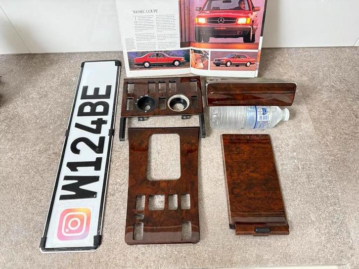 Mercedes W126 hout middenconsole c126 restauratie, Auto-onderdelen, Klein materiaal, Nieuw, Ophalen