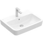 Wastafel Villeroy & Boch 60x46cm met overloop 1 kraangat wit, Ophalen, Zo goed als nieuw, Wastafel