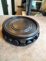 Chinese houten onderzetter / sokkel, Gebruikt, Schaal, Rond, Ophalen of Verzenden