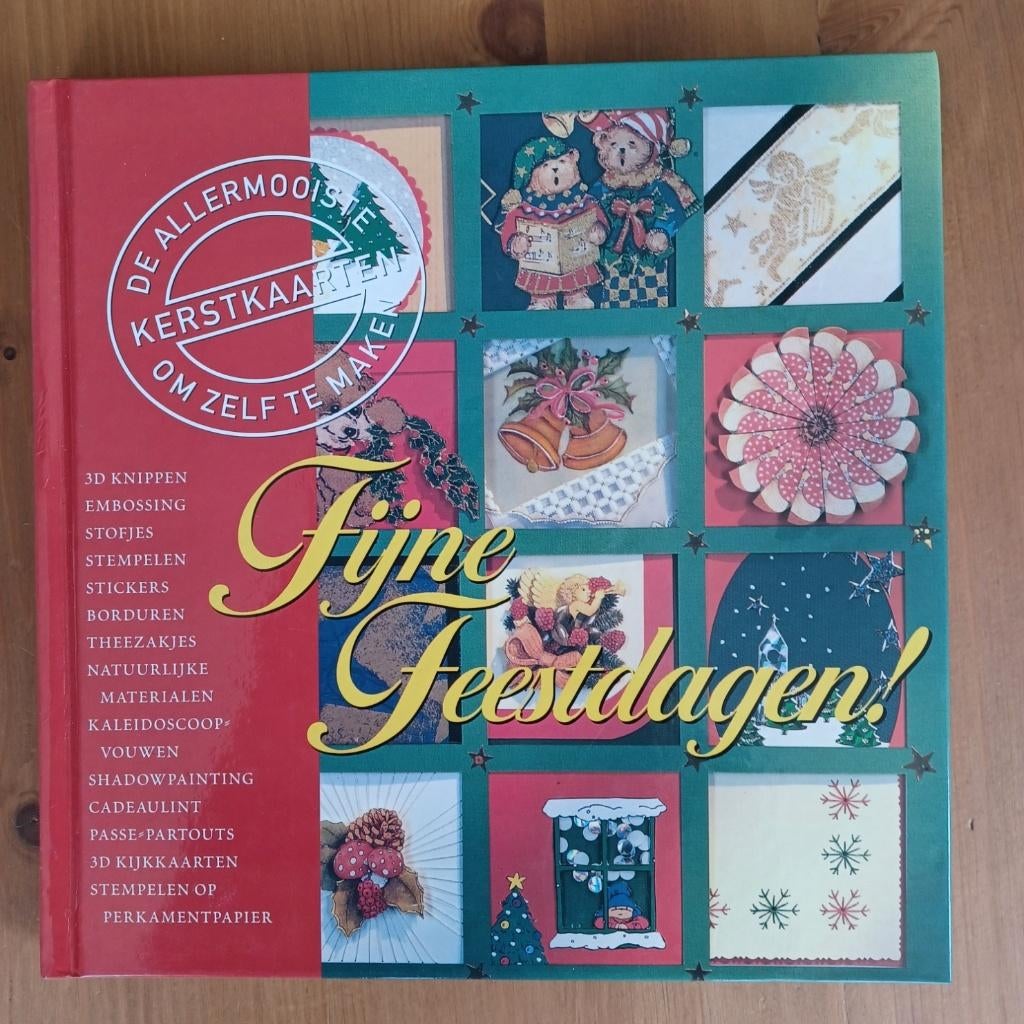 Fijne feestdagen !, Gelezen, Anja Timmerman / Marianne Perlot e.a., Ophalen of Verzenden, Scrapbooking en Knutselen