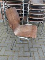 30 x vintage design schoolstoelen stoelen, Huis en Inrichting, Stoelen, Ophalen, Gebruikt, Bruin, Vijf, Zes of meer stoelen