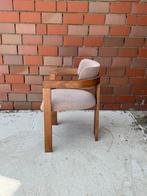 6x walnoot Japandi eetkamerstoelen met linnen stof, Huis en Inrichting, Stoelen, Ophalen of Verzenden, Nieuw