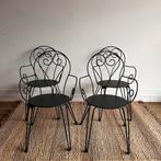 SALE !! 4 Franse tuinstoelen terras Brocante vintage, Huis en Inrichting, Stoelen, Ophalen, ?, Zo goed als nieuw, Vier