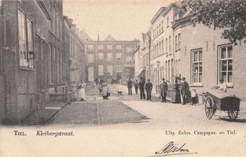 AZ312 Tiel Kleibergstraat met veel volk 1901 uitg. Campagne beschikbaar voor biedingen