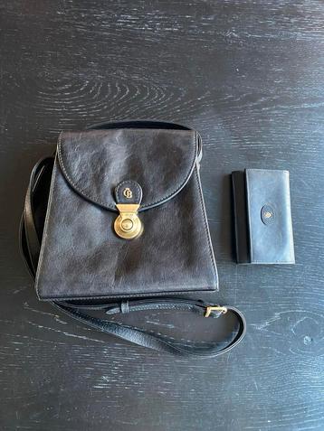 Tas en portemonnee Casteleijn & Beerens zwart leder beschikbaar voor biedingen