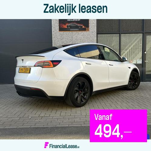Tesla model Y Wit MiG MMX PACK, Auto's, Tesla, Bedrijf, Lease, Financial lease, Model Y, Bluetooth, Lederen bekleding, Navigatiesysteem