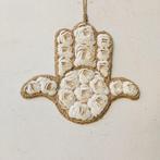 Hamsa Hand Wanddecoratie van Schelpen, Huis en Inrichting, Ophalen of Verzenden, Zo goed als nieuw