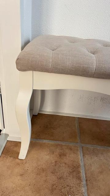 Stijlvol Bankje met Stoffen Bekleding beschikbaar voor biedingen