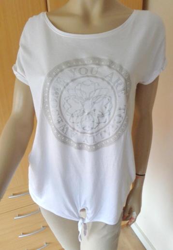 OFFWHITE strikshirt met opdruk maat M beschikbaar voor biedingen