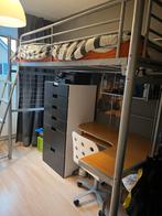 Hoogslaper met Bureau - Ideaal voor Studenten!, Huis en Inrichting, Ophalen, Gebruikt, 90 cm, Eenpersoons