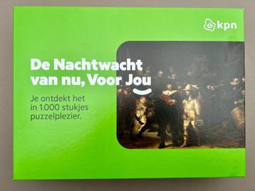 KPN legpuzzel, puzzel van de Nachtwacht - 1000 stukjes beschikbaar voor biedingen