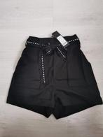 Nieuw Shoeby Eksept korte broek zipper short maat XS, Kort, Verzenden, Zwart, Nieuw