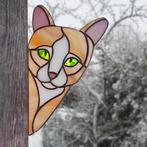 Glas in lood Tiffany decoratie kat, Huis en Inrichting, Woonaccessoires | Overige, Ophalen of Verzenden, Nieuw