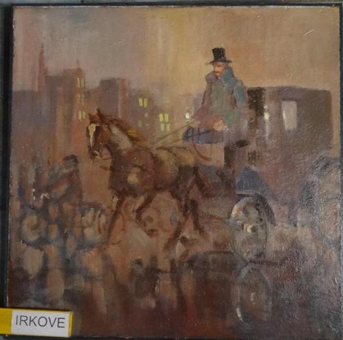KOETS MET PAARD * OLIEVERF * Ad Cornelissen *, Antiek en Kunst, Kunst | Schilderijen | Klassiek, Ophalen of Verzenden