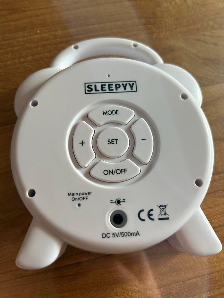 Sleepyy - Slaaptrainer - Wekker - Nachtlampje, Witgoed en Apparatuur, Wekkers, Zo goed als nieuw, Digitaal, Ophalen of Verzenden