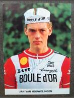 Wielrenner Jan van Houwelingen: gesigneerd, Boule d'Or, 1983, Verzamelen, Ophalen of Verzenden, Gebruikt, Overige sporten, Spelerskaart