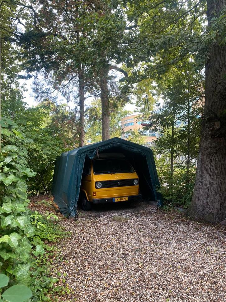GERESERVEERD Garage tent 4 x 6 beschikbaar per 1 novemer, Auto diversen, Autohoezen, Gebruikt, Ophalen