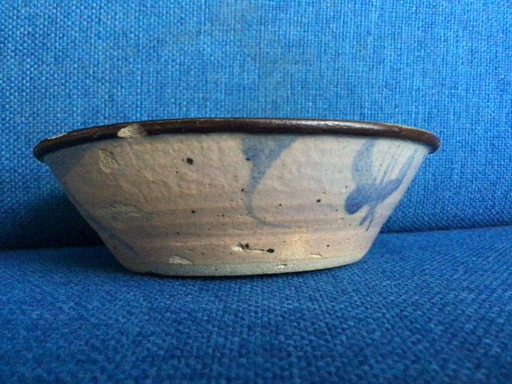 Antiek oriëntaals aardewerk bakje, terracotta / beschilderd, Antiek en Kunst, Curiosa en Brocante, Verzenden