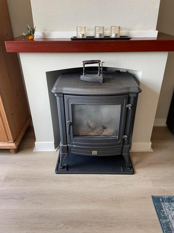 Gaskachel - Gietijzer (Nestor Martin Stanford 80), Huis en Inrichting, Haarden, Gebruikt, Gashaard, Ophalen