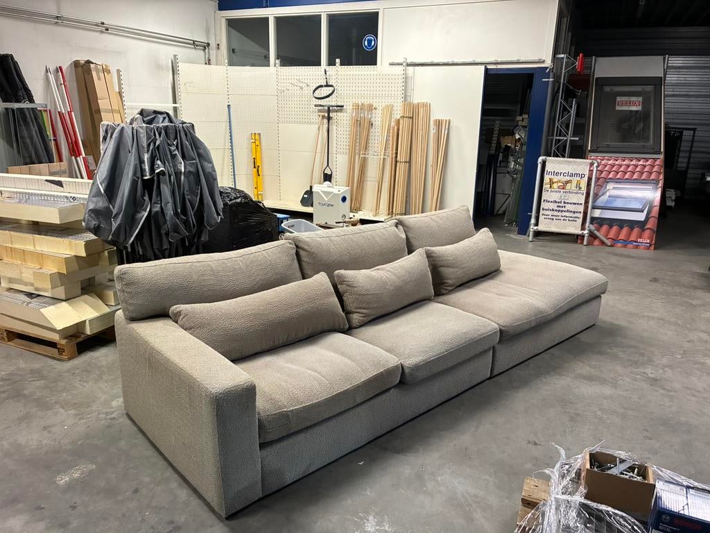 Zitgroep stoffen bekleding, creme, merk Rivera Maison, Ophalen, Gebruikt