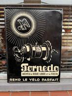 Vintage Torpedo Reclamebord 1937, Reclamebord, Gebruikt, ., Ophalen of Verzenden