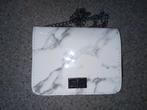 Schoudertas in Wit Marble Design, Ophalen of Verzenden, Zo goed als nieuw, Wit