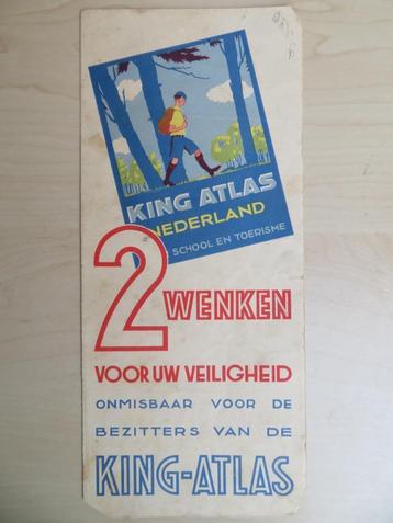King Atlas, 1936. 2e druk. Soft cover. + King folder beschikbaar voor biedingen