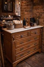 Antieke ladenkast horeca interieur badkamermeubel wastafel b, Huis en Inrichting, Kasten | Ladekasten, Gebruikt, 100 tot 150 cm