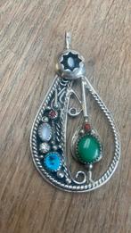 Vintage hanger met edelstenen!, Ophalen of Verzenden, Zo goed als nieuw, Zilver, Overige voorstellingen