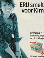 Retro reclame 2003 Eru slimkuipje zuivel Kim's smeerkaas, Verzenden, Overige typen