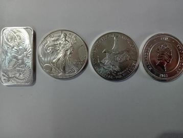 4 x 1 oz munten   unc    beschikbaar voor biedingen