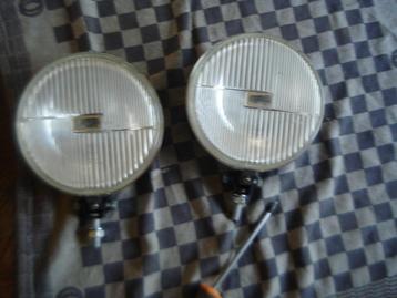 Oldtimer 2 Bosch witte mistlampen diameter 16 cm  beschikbaar voor biedingen