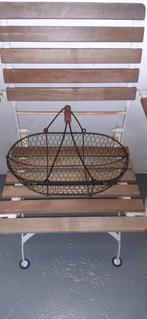 Draadmand lxbxh 39 cm 23,5 cm 12 cm met hengsel 26 cm, Overige materialen, Gebruikt, Mand, Ophalen of Verzenden