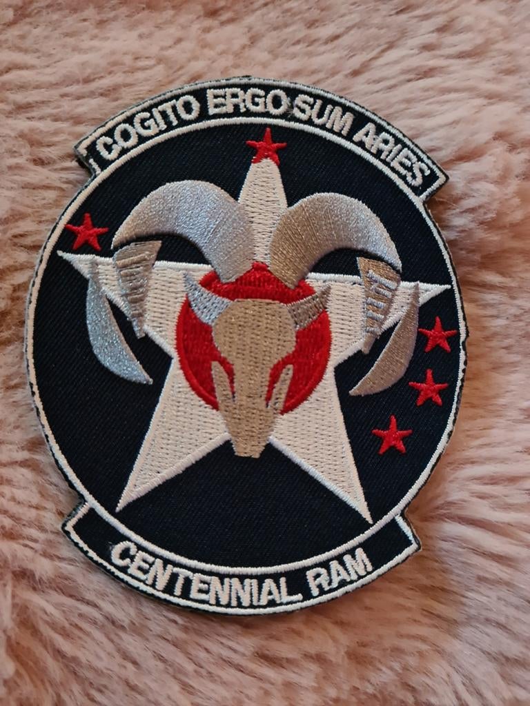 Cogito ergo sum aries, Ophalen, Zo goed als nieuw, Patch, Badge of Embleem