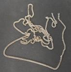 zilveren schakelketting 144 cm lang, Ophalen of Verzenden, Zo goed als nieuw, Zilver, Zilver